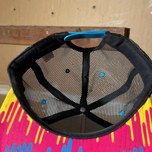 EDC Electric Daisy Carnival Paint Drip Men’s Cap Insomniac Trucker Hat Snap - Picture 7 of 7